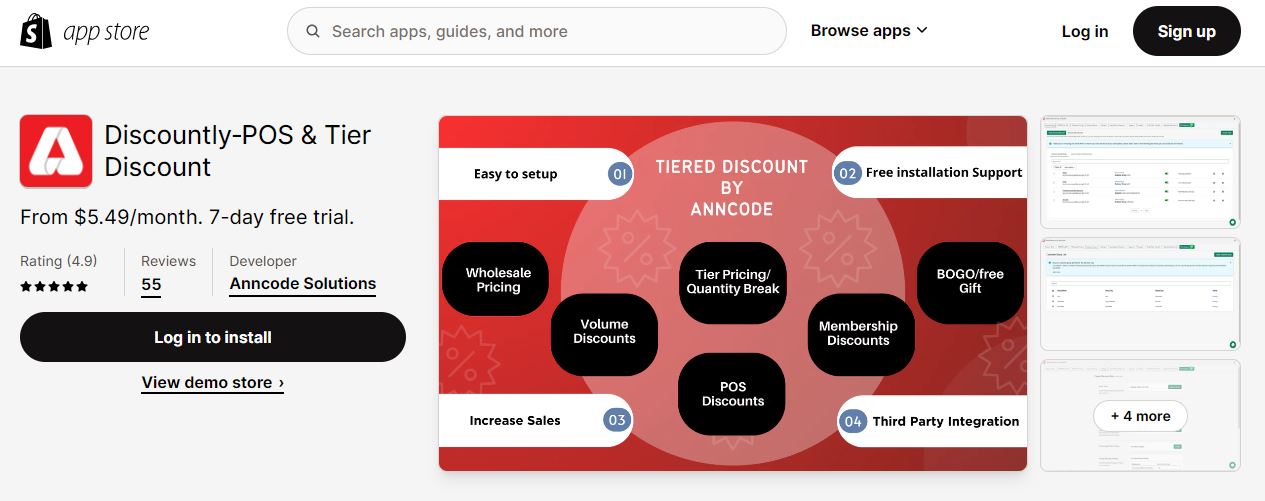 Discountly‑POS & Tier Discount